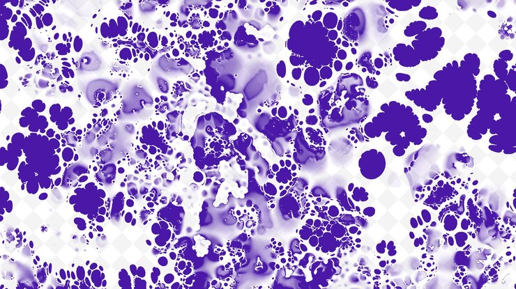 PSD textura de crecimiento de hongos de moho con manchas irregulares y borrosas o png decoración de fondo de superposición creativa