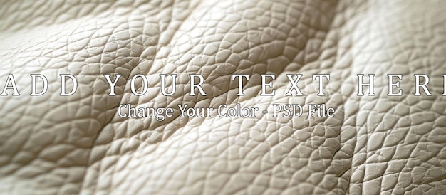 Textura de couro bege em close-up