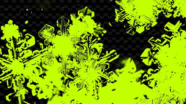 PSD textura de cristais de gelo de floco de neve com decoração de fundo simétrica hexagonal com sobreposição criativa png