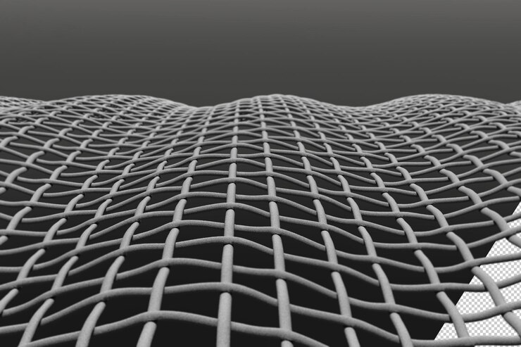 PSD textura de malha tecida em renderização 3d