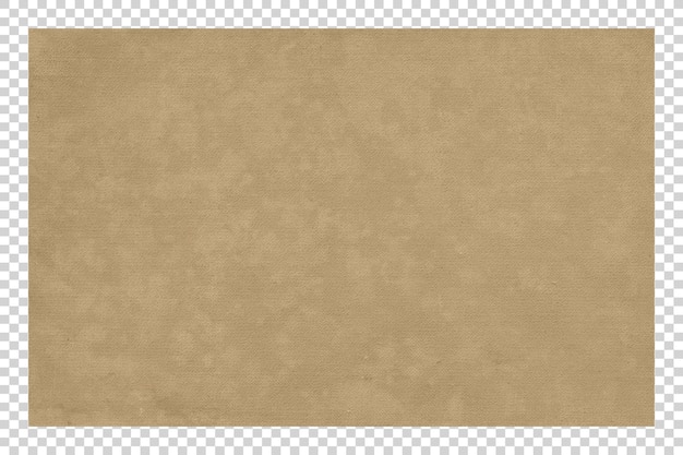 Textura de papel castanho PSD em fundo transparente