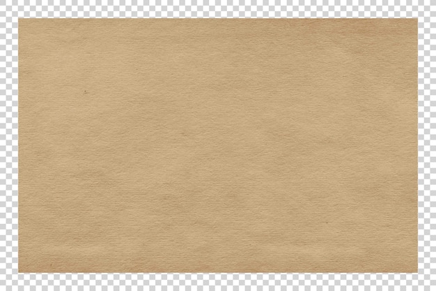 Textura de papel castanho PSD em fundo transparente