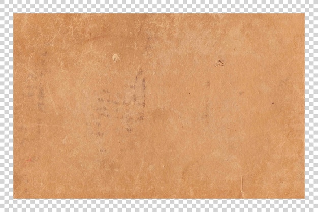 Textura de papel castanho PSD em fundo transparente