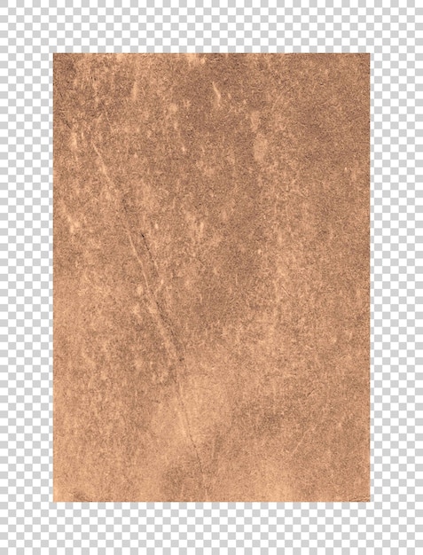 PSD textura de papel velho vintage em fundo transparente