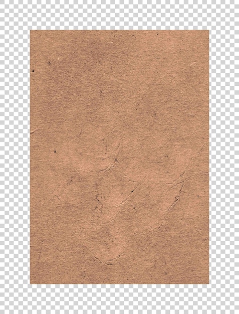 PSD textura de papel velho vintage em fundo transparente