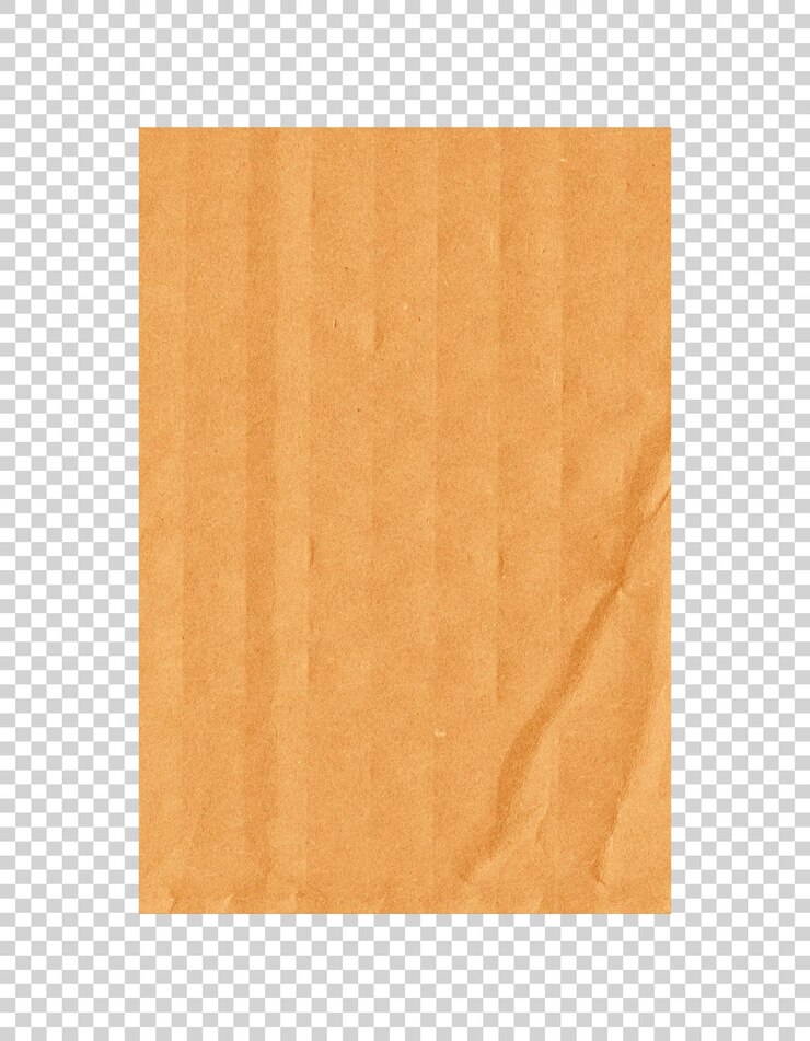 PSD textura de papelão isolado psd em fundo transparente