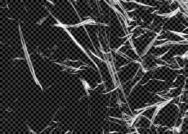 Textura de plástico transparente PSD em fundo