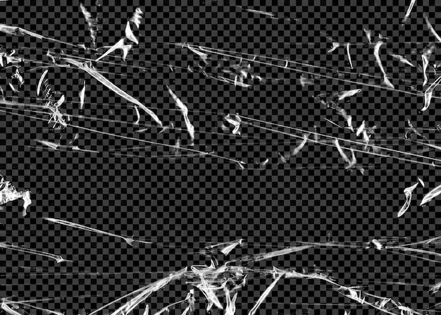 Textura de plástico transparente PSD em fundo