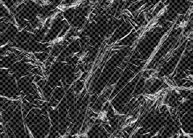 Textura de plástico transparente PSD em fundo