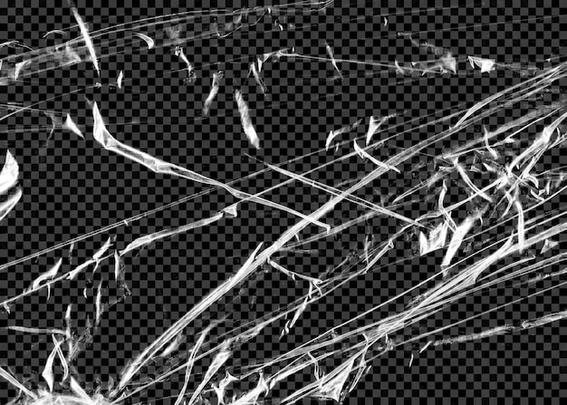 Textura de plástico transparente PSD em fundo