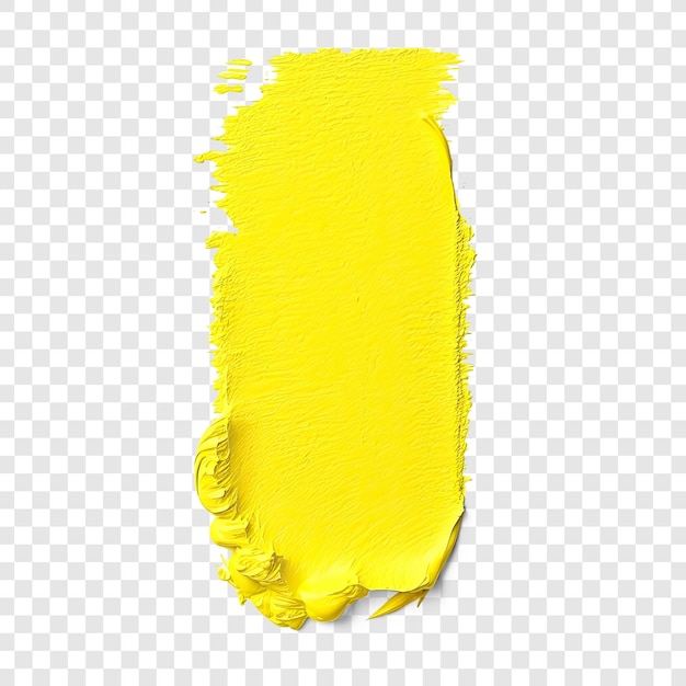 PSD textura de tinta de marcador de texto amarelo isolada em fundo de transparência psd