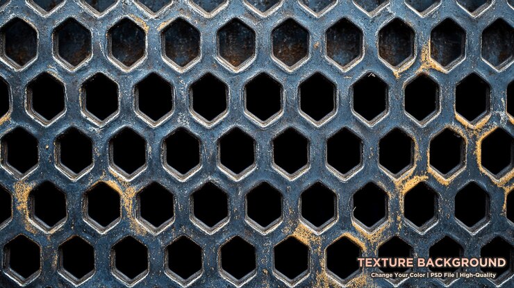 PSD textura del elemento de las estructuras de techo metálicas galvanizadas