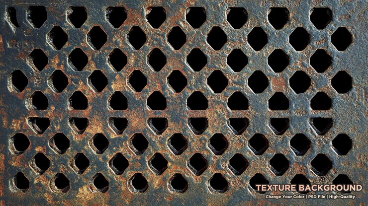 PSD textura del elemento de las estructuras de techo metálicas galvanizadas