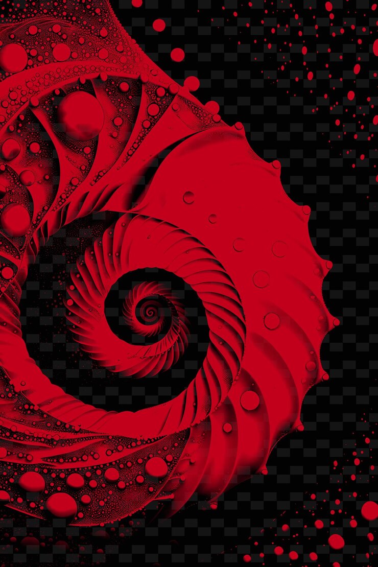 PSD textura de espirales de conchas marinas con patrón curvo y pinta png decoración de fondo de superposición creativa