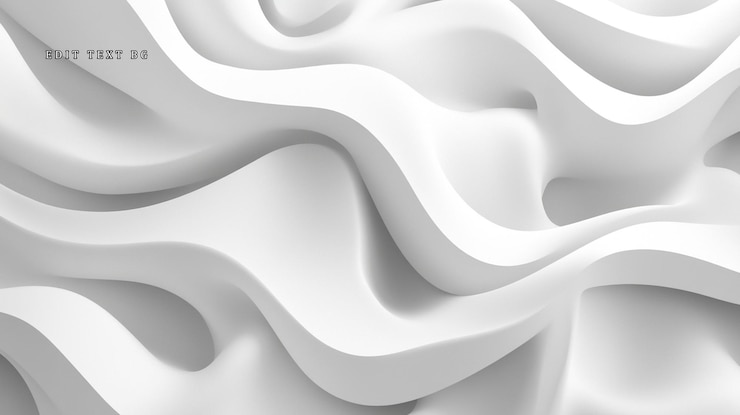 PSD textura de fondo 3d ondulada blanca y abstracta