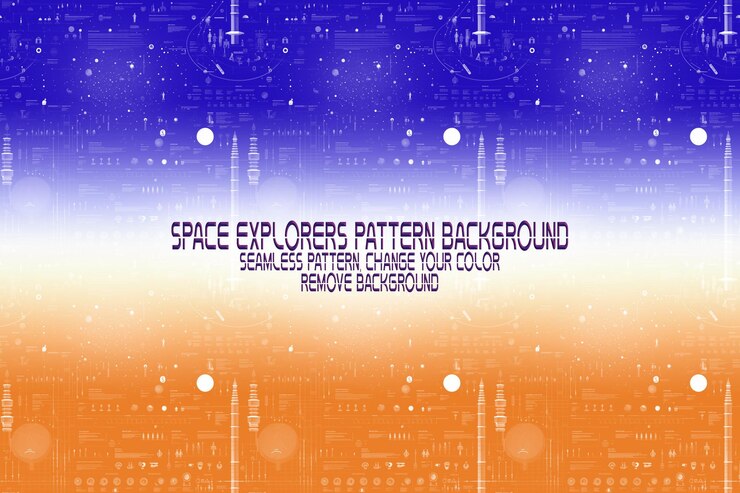 PSD textura de fondo con exploradores espaciales transbordadores planetas y estrellas patrón psd editable