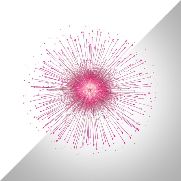 textura de fuegos artificiales líneas de trazo delgado aisladas sobre un fondo transparente