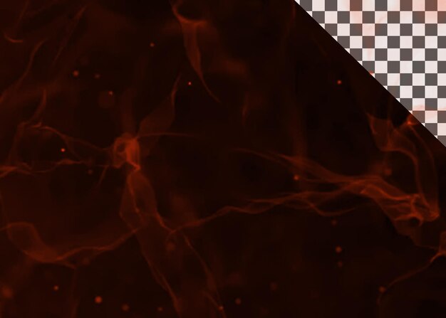 Textura de humo ardiente abstracta con energía fluida y superposición transparente