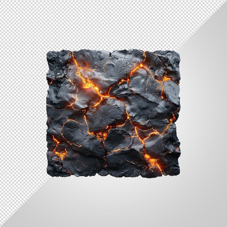PSD la textura de la lava png
