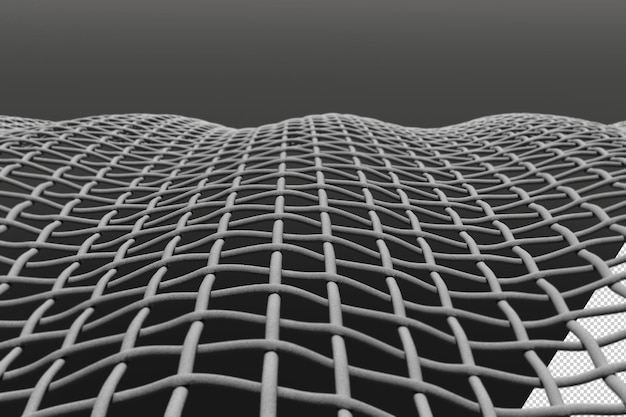 Textura de malla tejida en el renderizado 3D