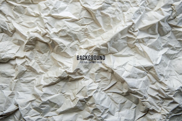 Textura de papel arrugado blanco para el fondo