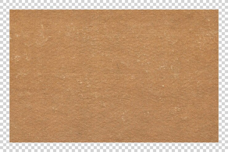PSD textura de papel marrón en un fondo transparente