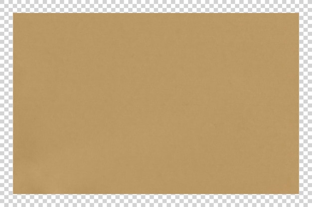 Textura de papel marrón en un fondo transparente