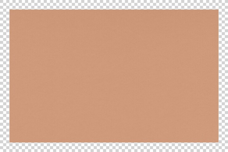 PSD textura de papel marrón en un fondo transparente