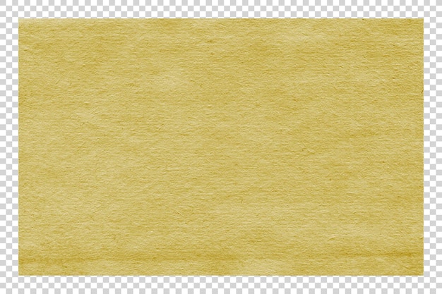 Textura de papel marrón PSD minimalista sobre un fondo transparente