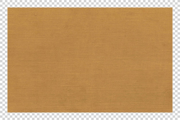 Textura de papel marrón PSD minimalista sobre un fondo transparente