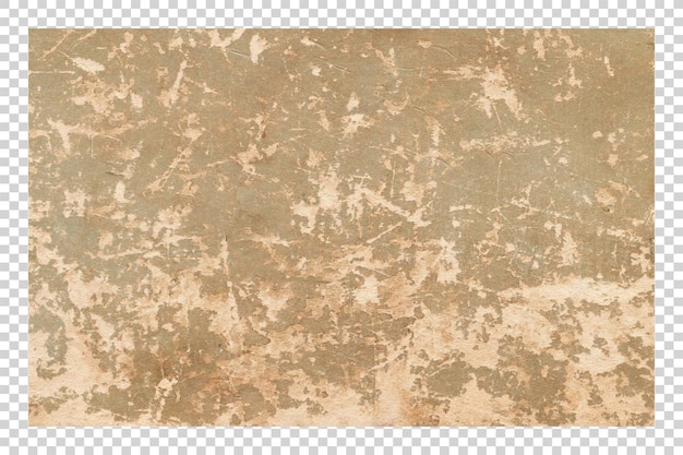 Textura de papel viejo en fondo transparente