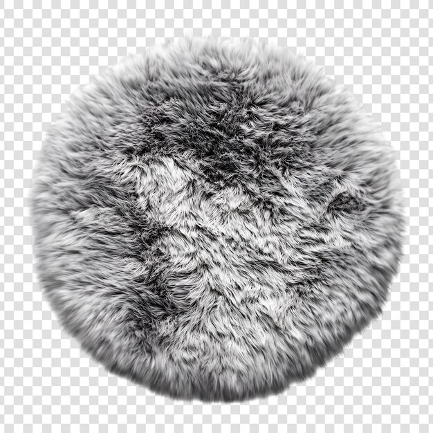 Textura de pelaje gris suave y esponjoso de primer plano