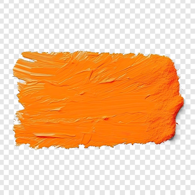 PSD textura de pintura de marcador de texto naranja aislada sobre fondo de transparencia psd