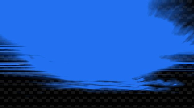 La textura de las rayas del cielo de nubes con decoración de fondo de superposición creativa PNG en capas horizontales y difusas