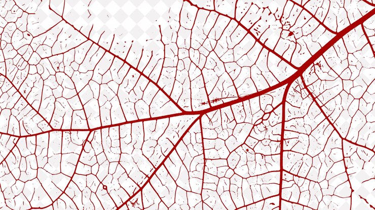 PSD textura de la red de venas de las hojas con ramificación naturaleza vascular e intrínseca colecciones de antecedentes abstractas