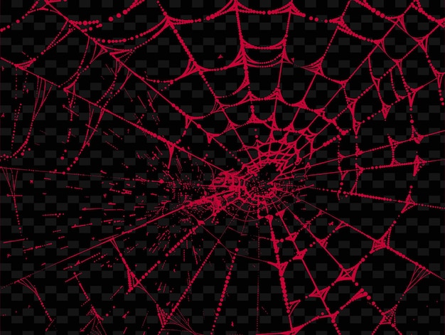 PSD textura de seda de araña con hilos radiales y delicada en png decoración de fondo de superposición creativa