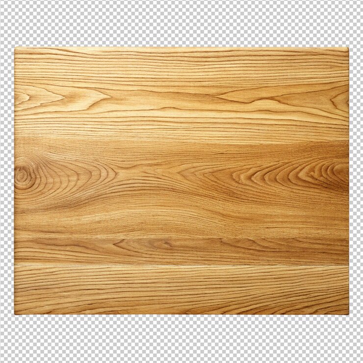 PSD textura de tabla de madera de roble natural sobre un fondo transparente