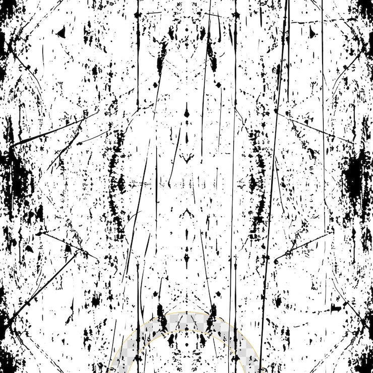 PSD texturas arranhadas grunge em fundo transparente
