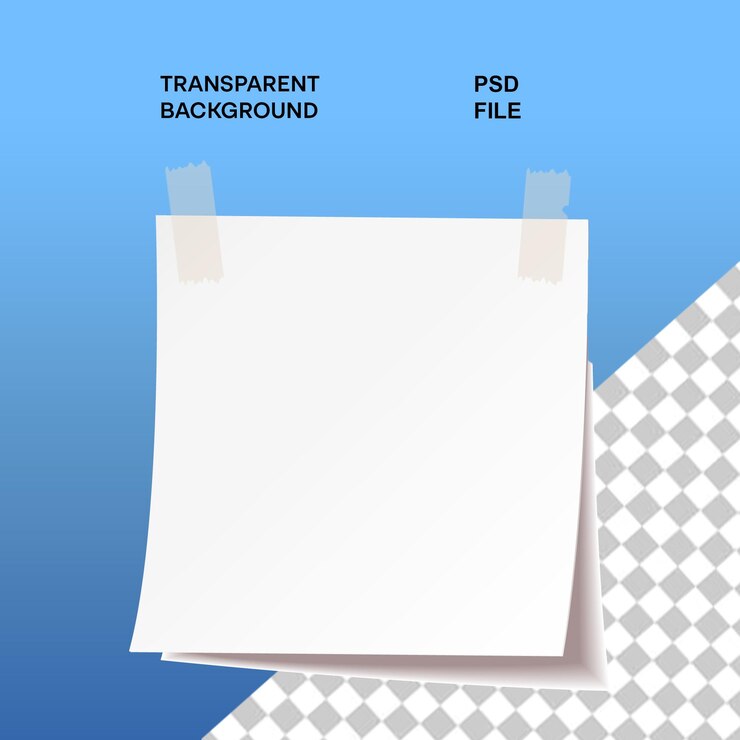 PSD texturas de papel para carteles y pancartas en fondo transparente aislado