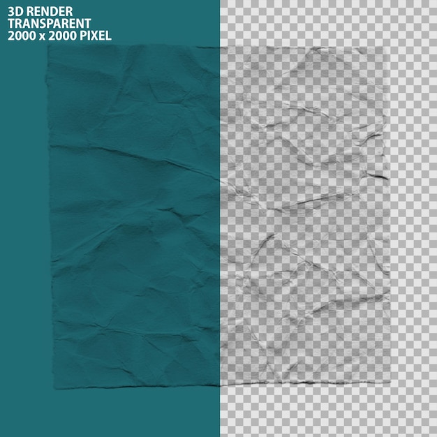 Texturas de papel para carteles y pancartas en fondo transparente aislado