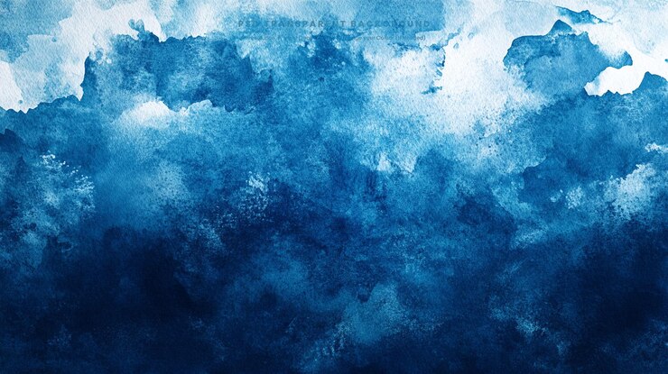 Texture abstraite à l'aquarelle douce bleue