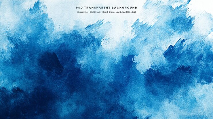 PSD texture abstraite à l'aquarelle douce bleue