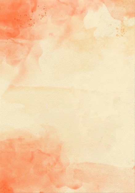 Texture d'aquarelle abstraite avec des teintes orange et beige