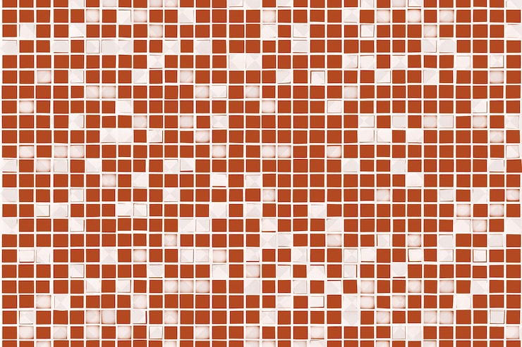 PSD texture de carreaux de mosaïque avec un motif géométrique et de grille régulier png décor d'arrière-plan de superposition créative