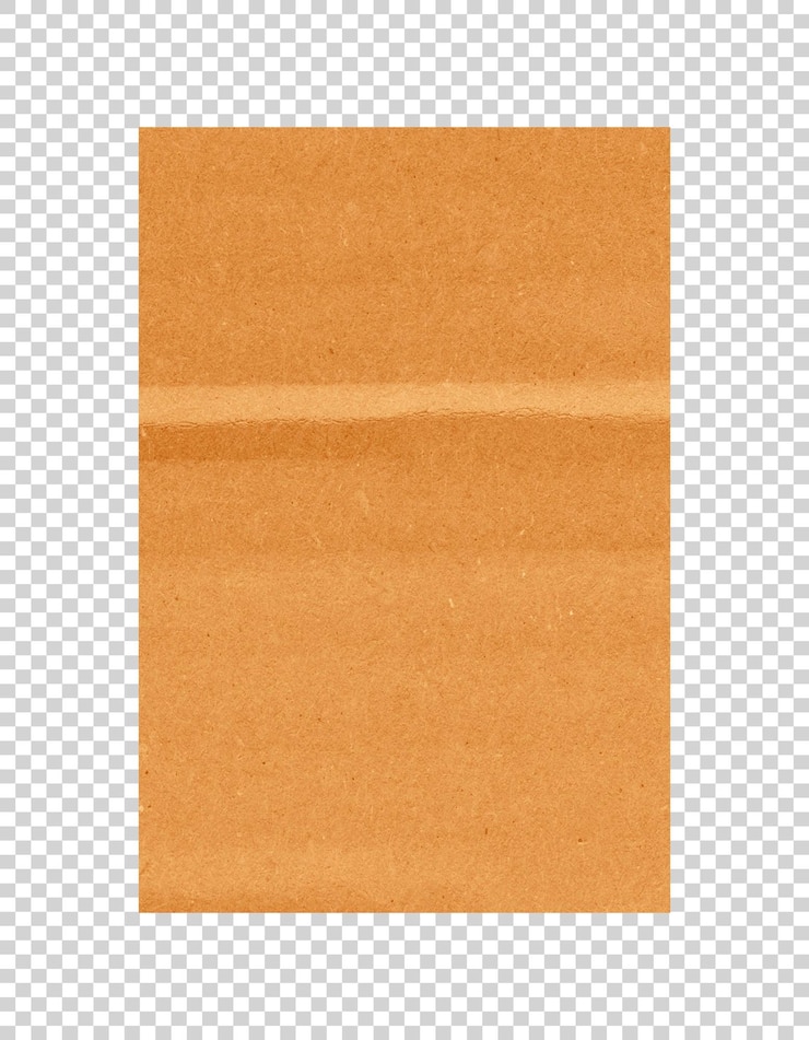 PSD texture de carton isolée en psd sur fond transparent