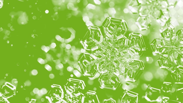 PSD texture de cristaux de glace de flocon de neige avec une décoration d'arrière-plan hexagonale symétrique en png