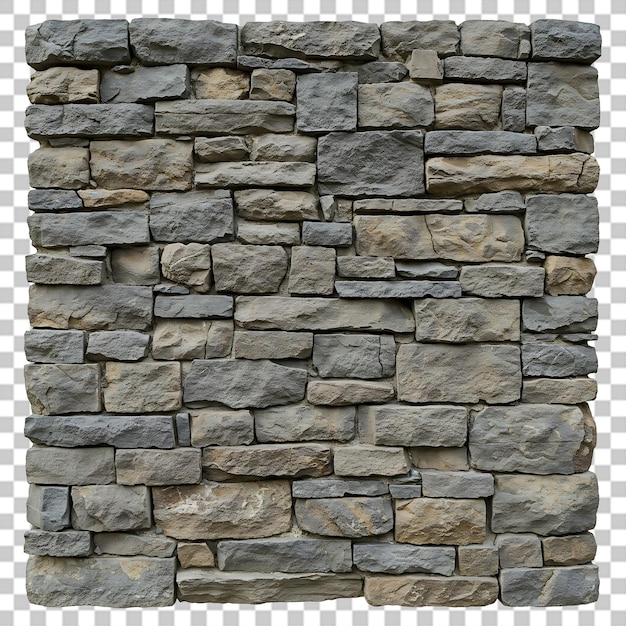 Texture détaillée du mur de pierre avec finition rugueuse isolée
