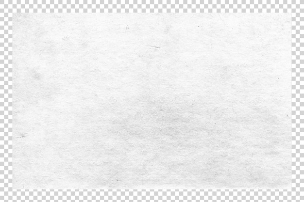 Texture di carta bianca su sfondo trasparente