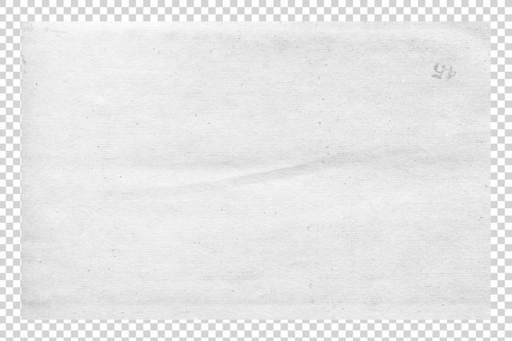 PSD texture di carta bianca su sfondo trasparente