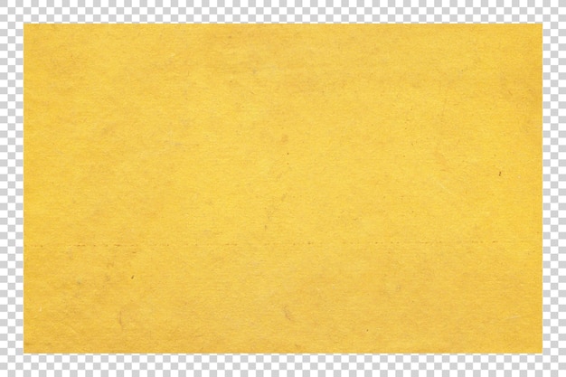 Texture di carta gialla PSD su sfondo trasparente